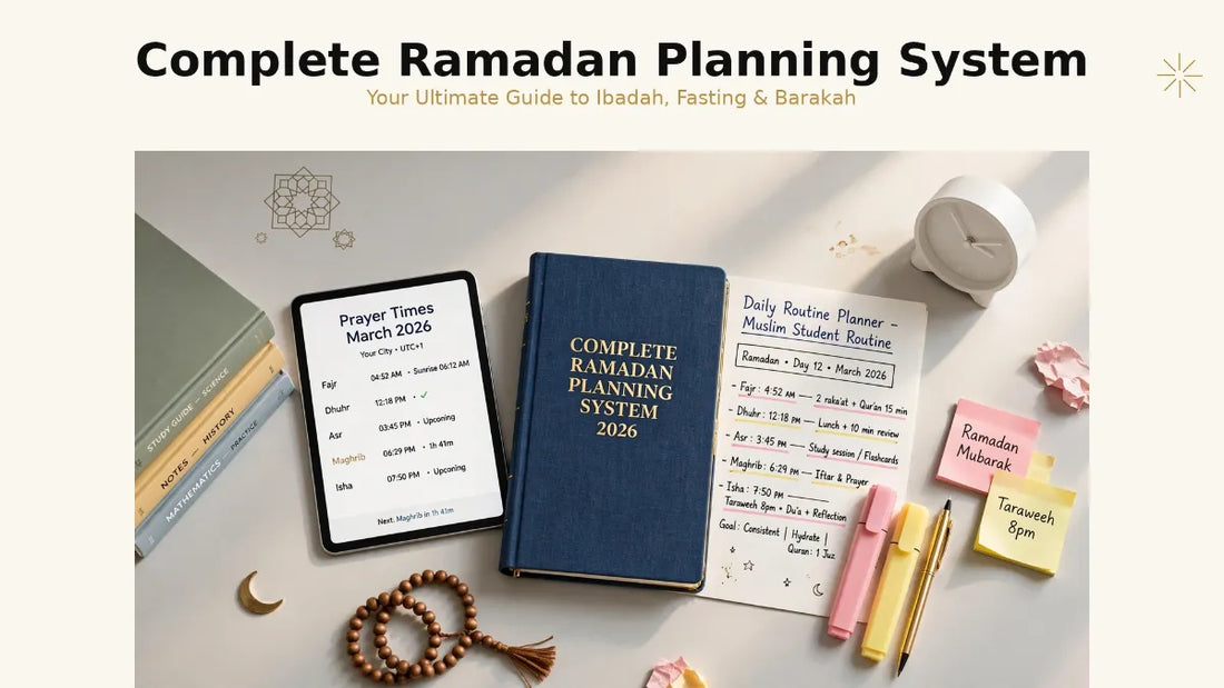 Complete Ramadan System: Islamic Planner + Dua Journal