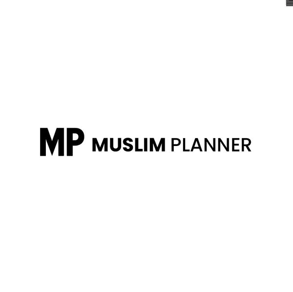 The logo for 'MP Muslim Planner' in black sans-serif text on a solid white background.